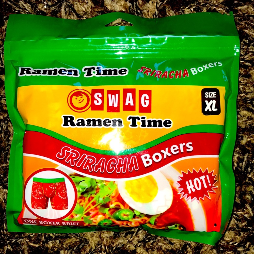 Swag Boxers Sriracha Boxers Unisex - Cute Packaging NEW